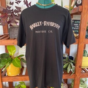 Printed Harley-Davidson Black T-Shirt